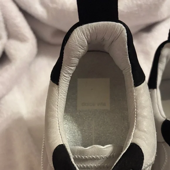 Dolce Vita Monochrome Sneakers with Silver Detail - Picture 2 of 5